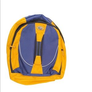 2 compartment backpack Good Condition Non-smoking Home Royal Blue And Gold